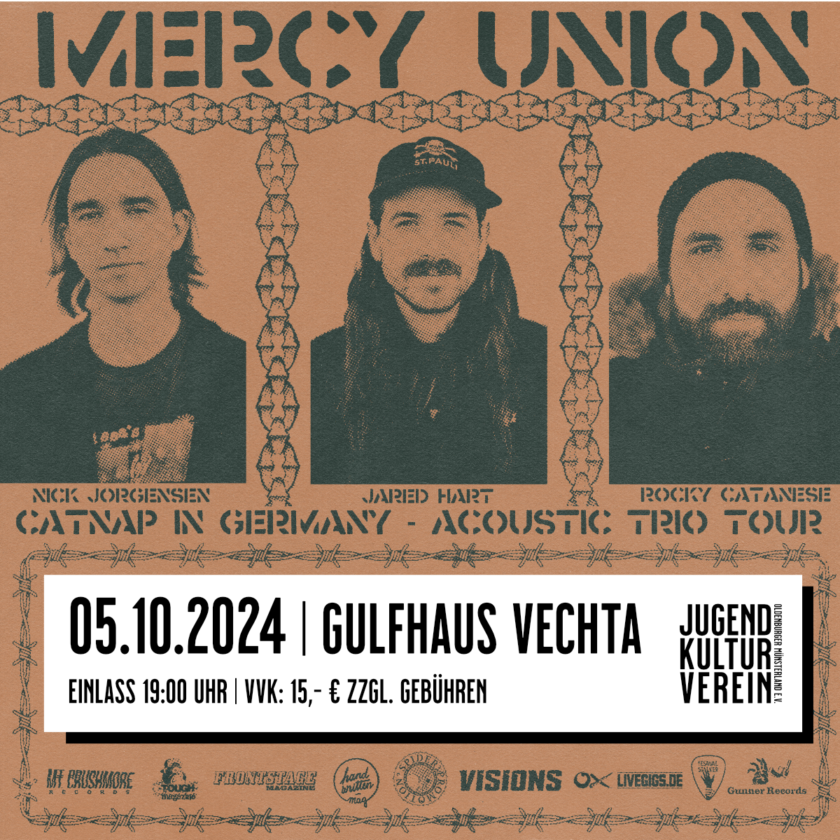 Mercy Union – Acoustic Trio Tour