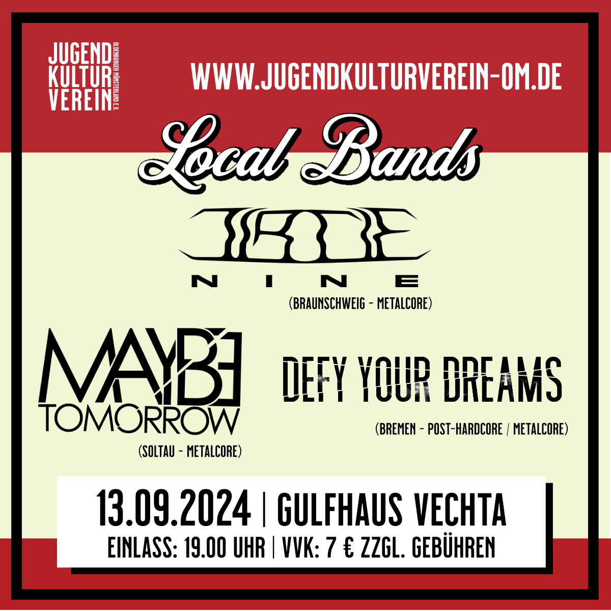 Local Bands – Circle Nine – Defy Your Dreams – Maybe Tomorrow